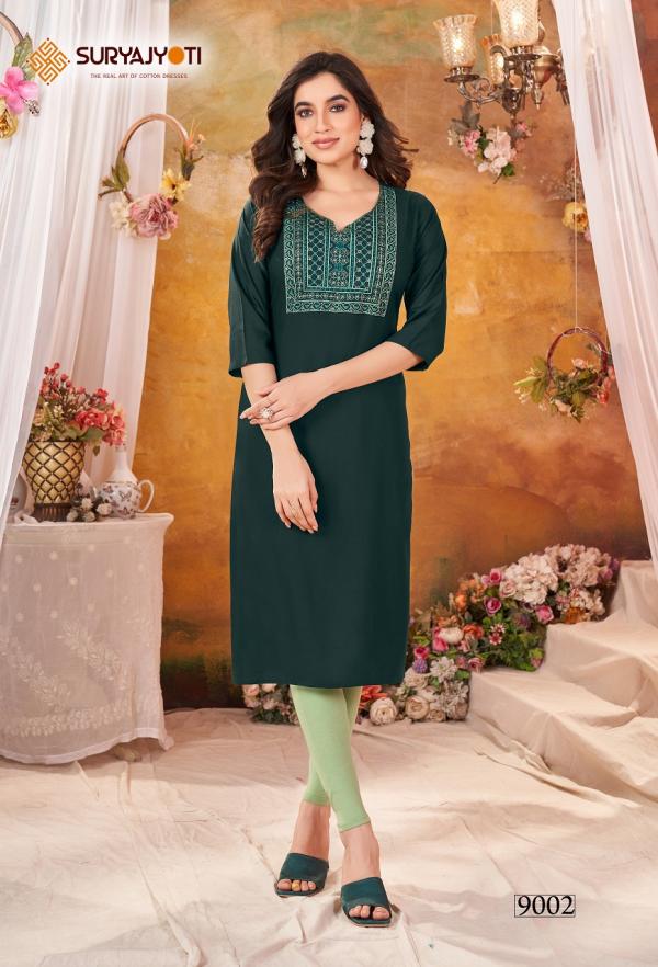 Suryajyoti Nirja Advance Vol-9- Straight Kurtis